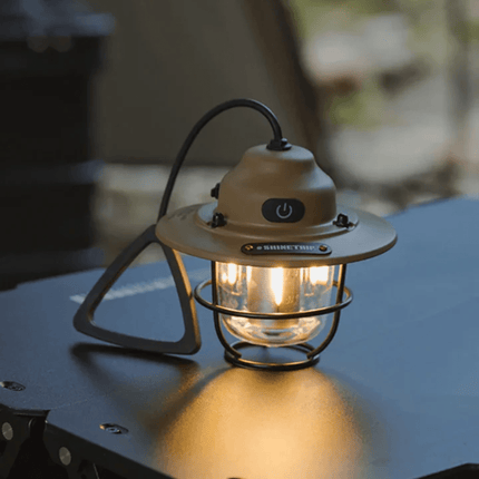 Retro USB Rechargeable LED Camping Lantern – Dimmable Outdoor Vintage Lantern for Camping, Hiking & Garden