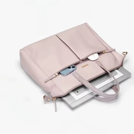 Pink 15.6-Inch Laptop Bag for Women – Stylish Protection for Work & Study