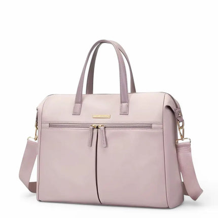 Pink 15.6-Inch Laptop Bag for Women – Stylish Protection for Work & Study