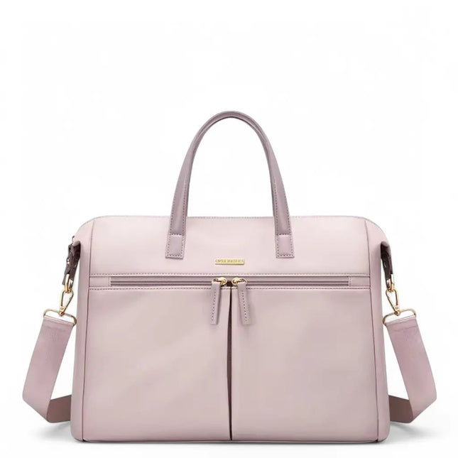 Pink 15.6-Inch Laptop Bag for Women – Stylish Protection for Work & Study