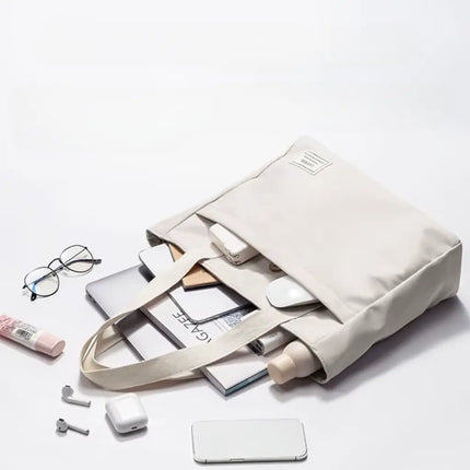 White Canvas Tote Bag – Spacious & Durable Everyday Carry Bag