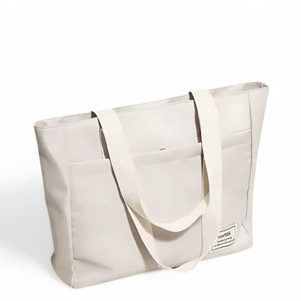 White Canvas Tote Bag – Spacious & Durable Everyday Carry Bag