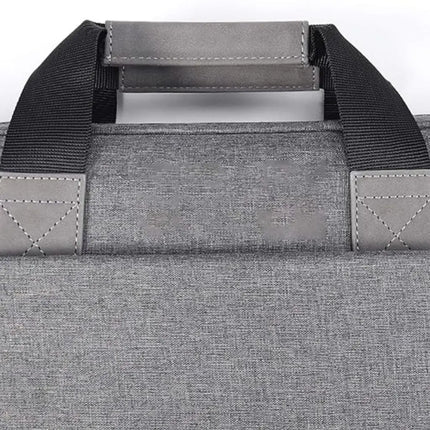 Waterproof 17-Inch Laptop Bag for Men – Grey Business Briefcase with Padded Protection