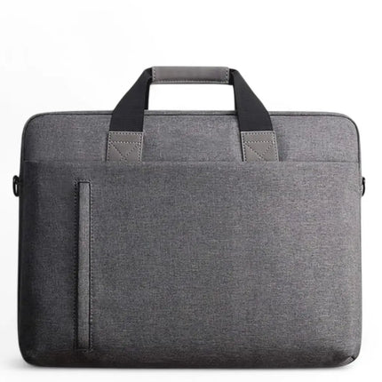 Waterproof 17-Inch Laptop Bag for Men – Grey Business Briefcase with Padded Protection