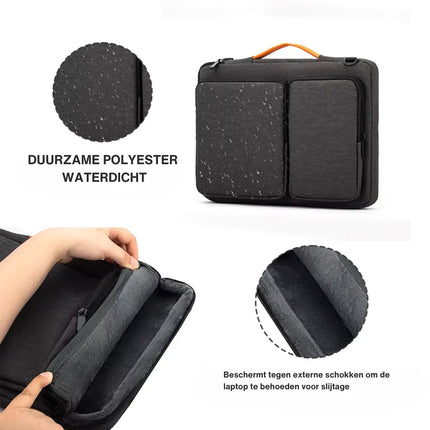 Waterproof Laptop Bag – Stylish Grey Tote for 15.6" Laptops