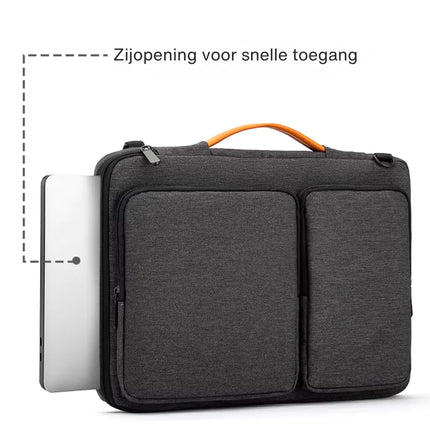 Waterproof Laptop Bag – Stylish Grey Tote for 15.6" Laptops