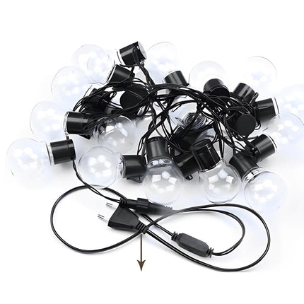 Solar Christmas String Lights for Outdoors 19.7ft – Warm White Waterproof LED Fairy Lights for Patio & Garden