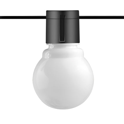 Solar Christmas String Lights for Outdoors 19.7ft – Warm White Waterproof LED Fairy Lights for Patio & Garden