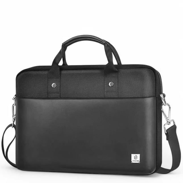 Genuine Leather Laptop Bag for Women – Black, 13-14 Inch, Water-Resistant, Stylish & Functional