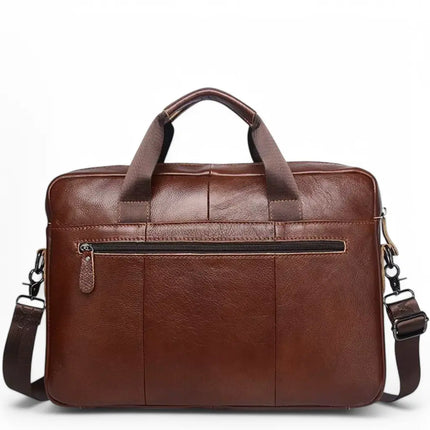 Premium Leather 15-Inch Laptop Bag for Men – Handcrafted Genuine Leather Briefcase