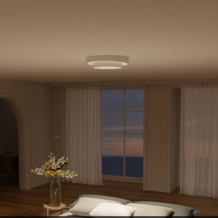 Modern LED Ceiling Light 23.6" – Elegant Dimmable Fixture for Living Room & Bedroom