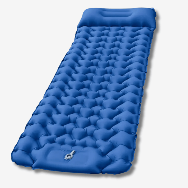 Inflatable Air Mattress with Integrated Pillow – Lightweight & Compact for Camping, Travel & Festivals