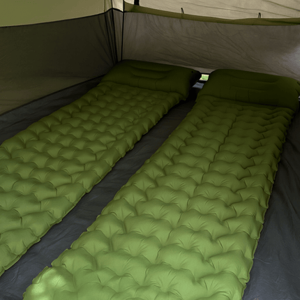 Inflatable Air Mattress with Integrated Pillow – Lightweight & Compact for Camping, Travel & Festivals