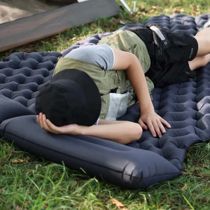 Inflatable Double Air Mattress with Built-in Pillows – Portable, Waterproof & Ideal for Camping, Travel & Guests