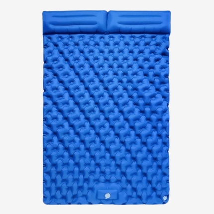 Inflatable Double Air Mattress with Built-in Pillows – Portable, Waterproof & Ideal for Camping, Travel & Guests