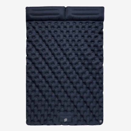 Inflatable Double Air Mattress with Built-in Pillows – Portable, Waterproof & Ideal for Camping, Travel & Guests