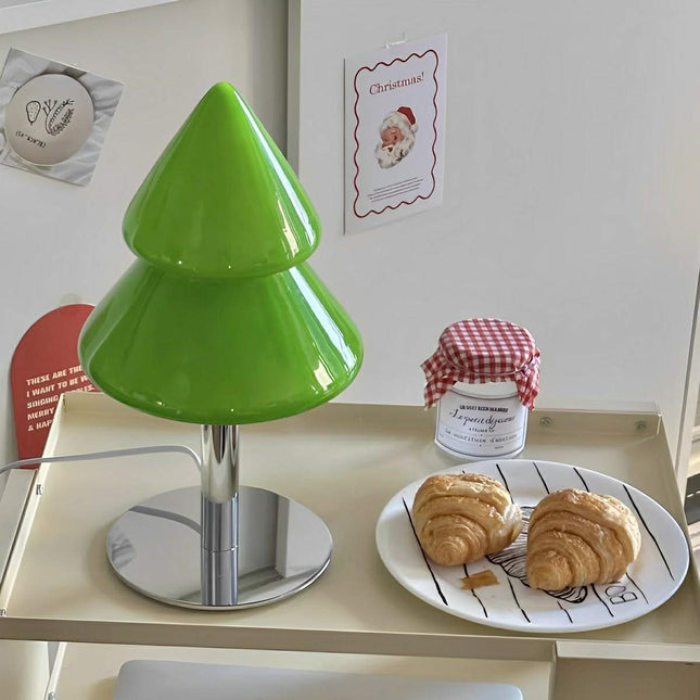 Modern LED Christmas Tree Table Lamp – 3 Light Modes, USB & Plug-In, Illuminates up to 108 ft²