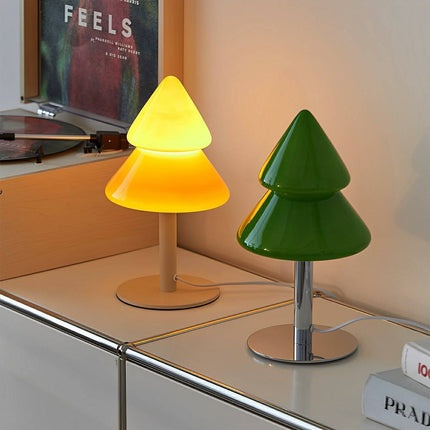 Modern LED Christmas Tree Table Lamp – 3 Light Modes, USB & Plug-In, Illuminates up to 108 ft²