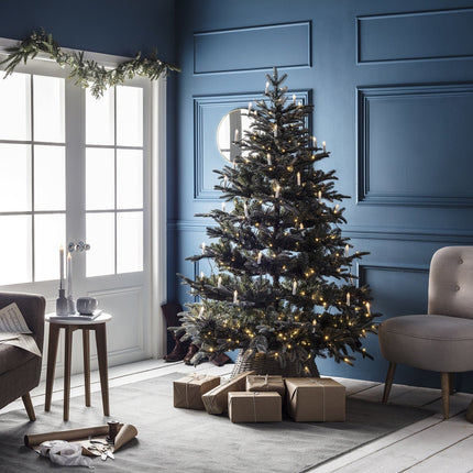 Warm White LED Clip-On Candle String Lights 48.2" × (Length) Warm Glow Holiday Tree Lighting