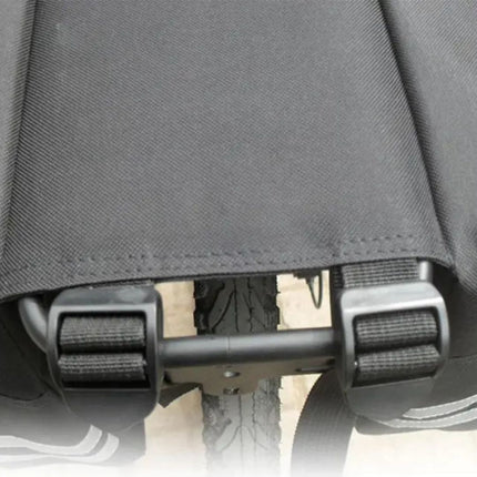 Waterproof 35L Double Bike Pannier Bag – Reflective, Durable & Easy-Mount Rear Rack Saddlebags – Black