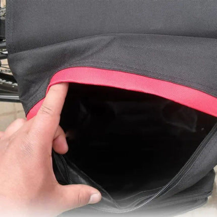 Waterproof 35L Double Bike Pannier Bag – Reflective, Durable & Easy-Mount Rear Rack Saddlebags – Black