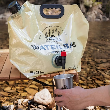 8L Collapsible Water Bag – BPA-Free, Leakproof, Foldable with Spigot – Ideal for Camping, Hiking & Outdoor Adventures