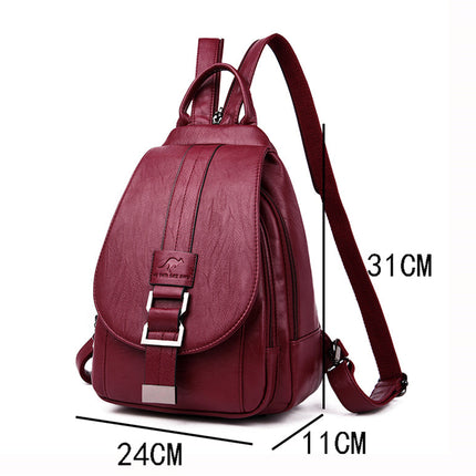 Multi-Way Women’s Backpack & Handbag – Stylish Leather Shoulder Bag for Daily Use