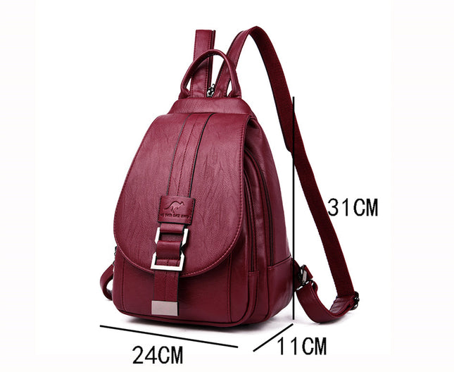 Multi-Way Women’s Backpack & Handbag – Stylish Leather Shoulder Bag for Daily Use