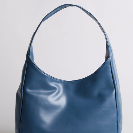 Minimalist Hobo Shoulder Bag – Vegan Leather
