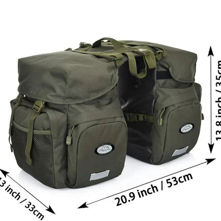 Waterproof Bike Pannier – Double Rear Bag with Large Storage Capacity