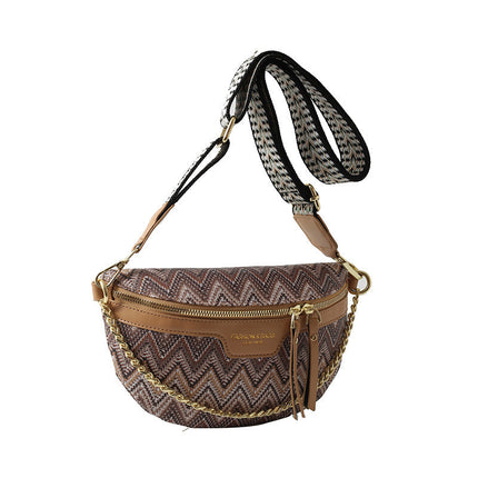 Boho Patchwork Crossbody Bag – Colorful Hippie Festival Sling Purse