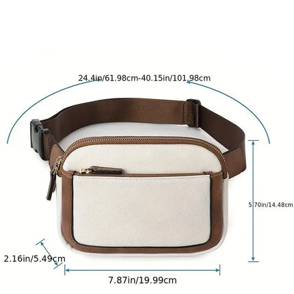 Minimalist Canvas Waist Belt Bag – Durable Crossbody Fanny Pack for Everyday Essentials