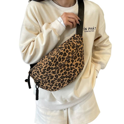 Trendy Leopard Print Crossbody Bag – Stylish & Comfortable Everyday Purse