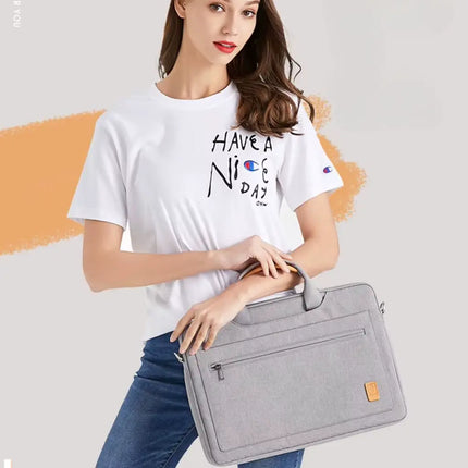 Stylish Grey 16-Inch Laptop Bag for Women – Water-Resistant, Lightweight & Multi-Compartment Work Tote