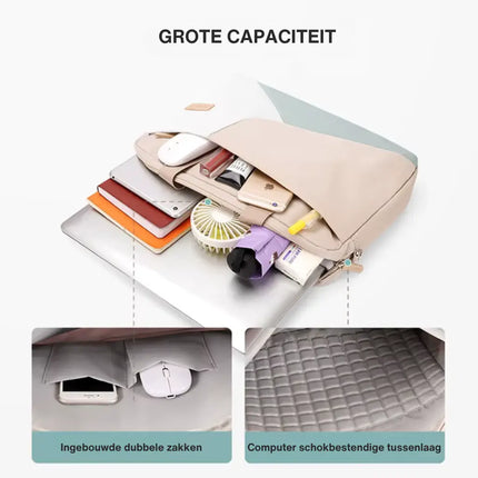 Stylish Waterproof Laptop Bag for Women – Elegant Pastel Tote for 14" & 15.6" Laptops