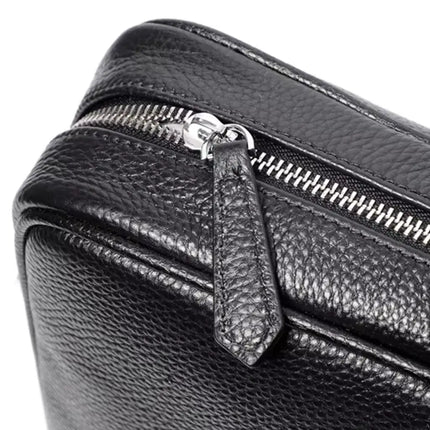 14-Inch Leather Laptop Bag for Men – Premium Cowhide Briefcase with Multiple Compartments