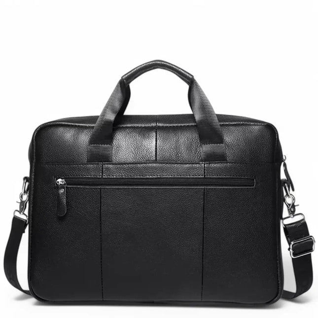 Brown Leather Laptop Bag – Stylish & Functional Business Briefcase