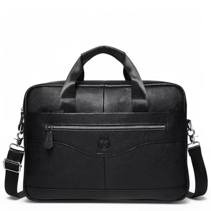 Brown Leather Laptop Bag – Stylish & Functional Business Briefcase