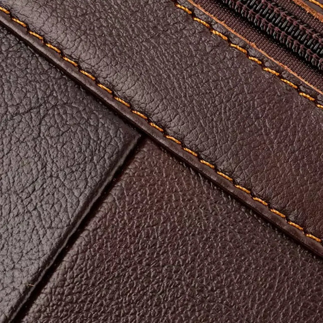 Premium 13-Inch Leather Laptop Bag for Men – Genuine Leather, Stylish & Functional