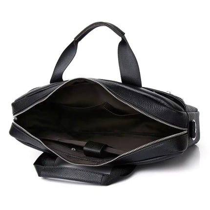 Premium 13-Inch Leather Laptop Bag for Men – Genuine Leather, Stylish & Functional