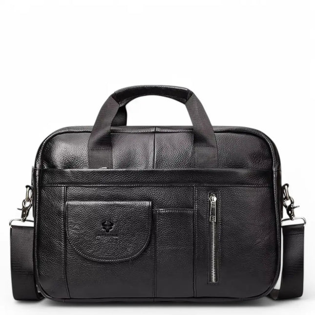 Premium 13-Inch Leather Laptop Bag for Men – Genuine Leather, Stylish & Functional