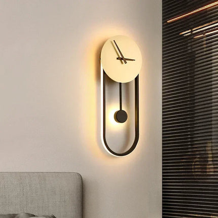 Modern LED Wall Clock Lamp 59″ x 79″ – Stylish 2-in-1 Home Decor & Ambient Light