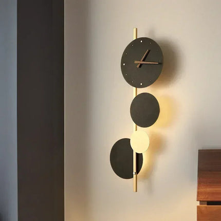 Modern LED Wall Clock Lamp 59″ x 79″ – Stylish 2-in-1 Home Decor & Ambient Light