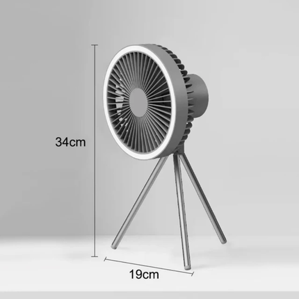 Portable Rechargeable Stand Fan – Silent Battery-Powered Pedestal Fan for Indoor & Outdoor Use