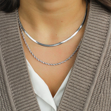 Gold Rope Chain Necklace – Timeless Twisted Stainless Steel Jewelry for Men & Women