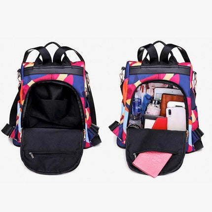 Waterproof Anti-Theft Backpack – Stylish USB Charging Backpack for Women with Hidden Zipper Design