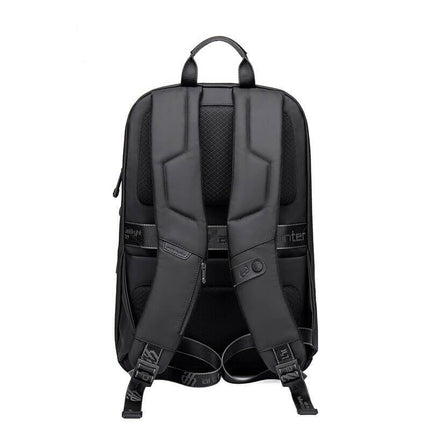 Luxe Anti-Theft 15.6" Laptop Backpack – Waterproof, USB Charging Port, Business & Travel Ready – Black
