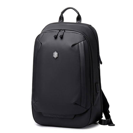 Luxe Anti-Theft 15.6" Laptop Backpack – Waterproof, USB Charging Port, Business & Travel Ready – Black