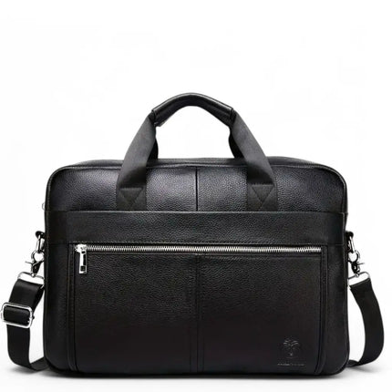 Premium Genuine Leather 15-Inch Laptop Briefcase for Men – Stylish Business Bag