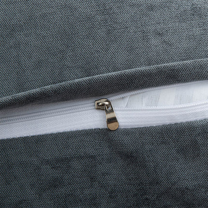 Large Triangle Reading Pillow Backrest Cushion with Head Roll & Side Pockets – Ergonomic Bed & Sofa Support